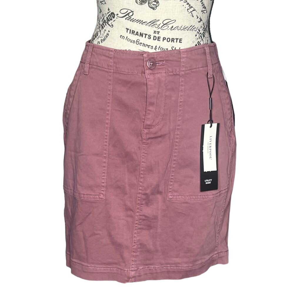 Liverpool (6/28) Maggie Back Slit 4 Pocket Utility Skirt - Stitch Fix Fitted